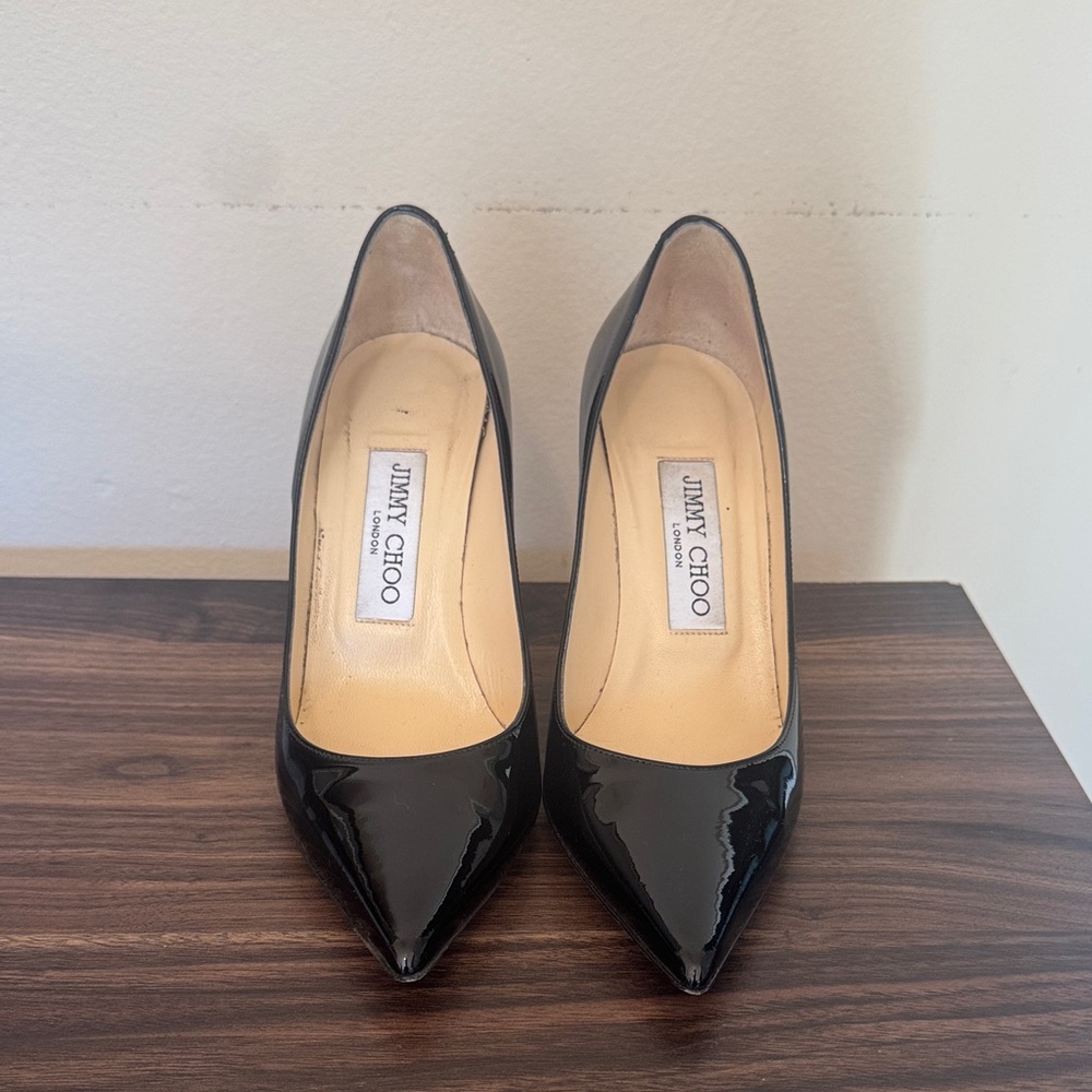 Jimmy Choo Black Patent Leather Heels
